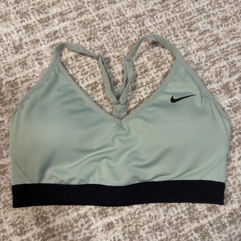 Nike Sage Green Sports Bra with Black Band